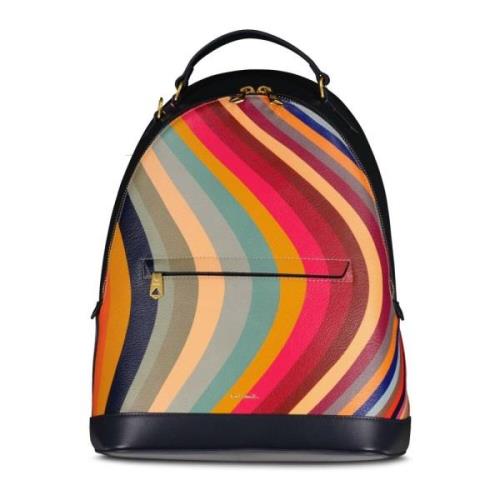 Gestreepte leren rugzak PS By Paul Smith , Multicolor , Dames