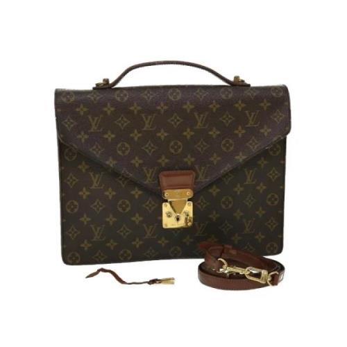 Pre-owned Canvas louis-vuitton-bags Louis Vuitton Vintage , Brown , Da...