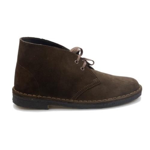 Metallic leren enkellaars voor vrouwen Clarks , Brown , Dames