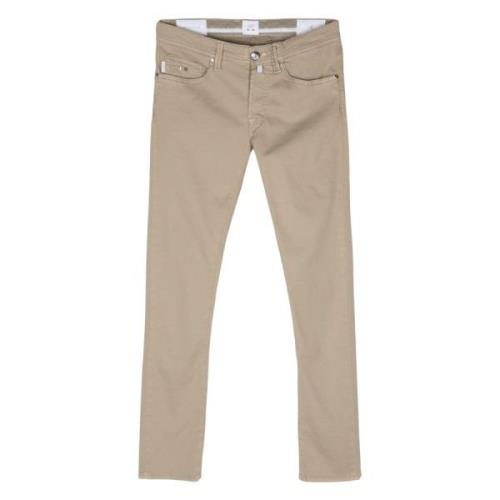 Katoen/Linnen Broek met Zakken Tramarossa , Beige , Heren