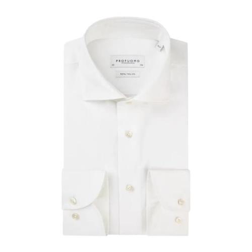 Witte Business Overhemd Jurk Profuomo , White , Heren