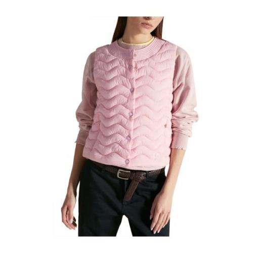 Roze Lady Gewatteerd Vest Ciesse Piumini , Pink , Dames