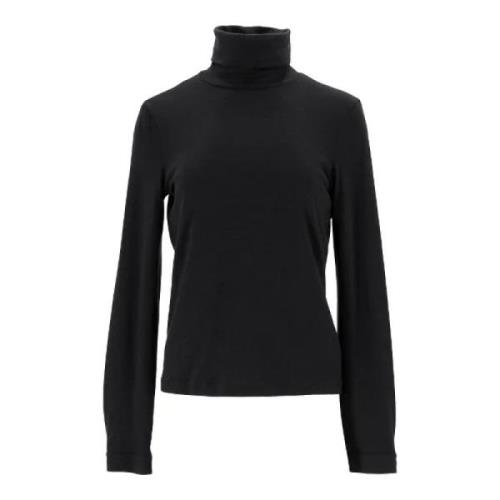 Pre-owned Wool tops Salvatore Ferragamo Pre-owned , Black , Dames