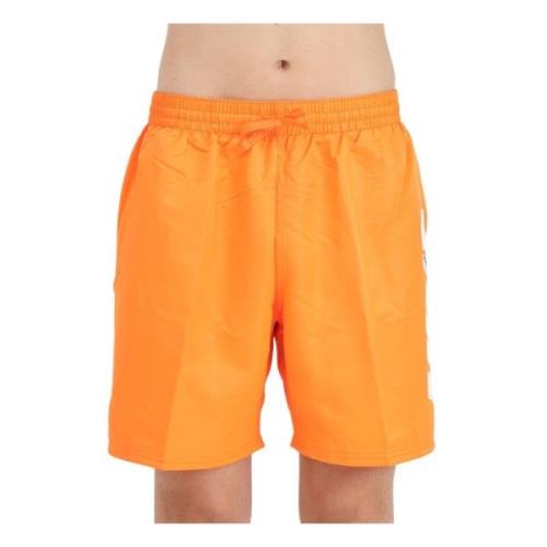 Oranje Beachwear Swim Shorts Big Block Nike , Orange , Heren