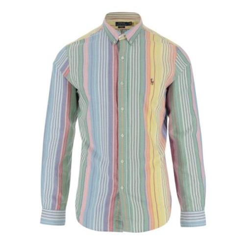 Gestreept Katoenen Overhemd Met Button-Down Kraag Polo Ralph Lauren , ...