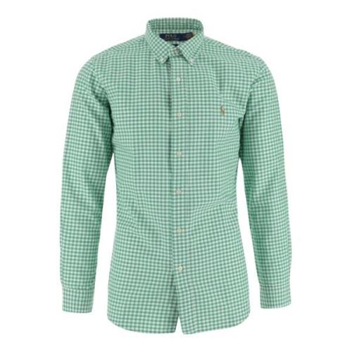 Geruite Katoenen Overhemd met Logoborduursel Polo Ralph Lauren , Green...