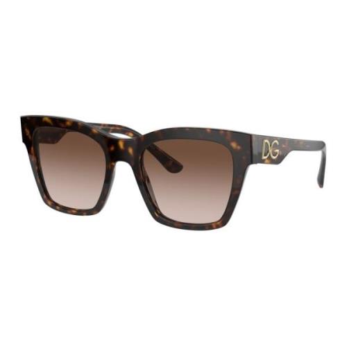 Print Family Sunglasses Dark Havana/Brown Dolce & Gabbana , Brown , Da...