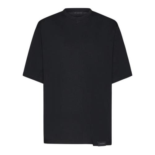 Zwarte katoenen T-shirt met logo Low Brand , Black , Heren