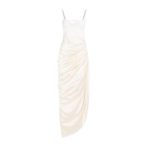 La Saudade Lange Jurk Off White Jacquemus , White , Dames