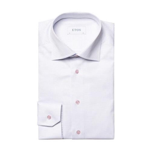 Hedendaagse Pasvorm Overhemd Eton , White , Heren
