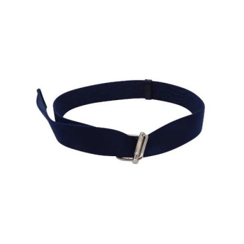 Pre-owned Canvas belts Miu Miu Pre-owned , Blue , Dames