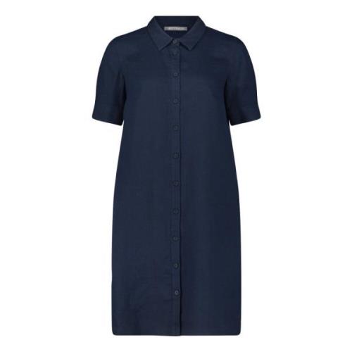 Casual Jurk met Kraag Betty & Co , Blue , Dames