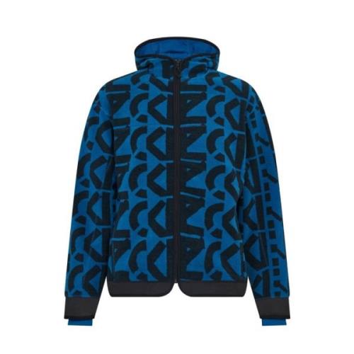 Monogram Rits Hoodie Ink Sweatshirt Kenzo , Multicolor , Heren