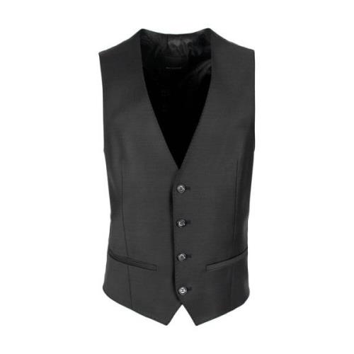 Maatwerk Vest Baukasten-Weste ROY Robson , Black , Heren