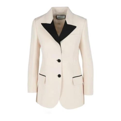 Pre-owned Fabric outerwear Gucci Vintage , White , Dames