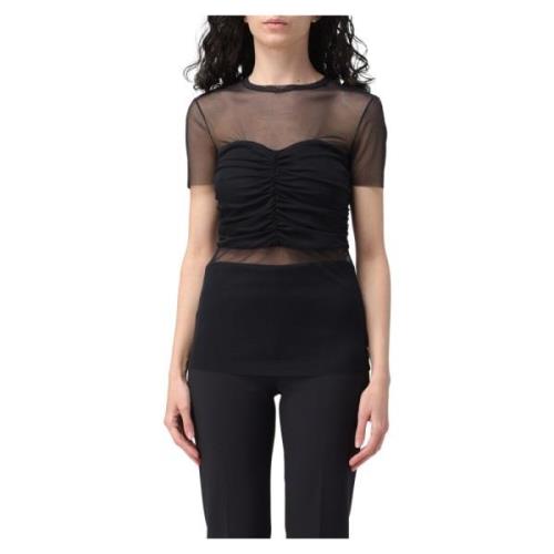 Stijlvolle TOP voor Modeliefhebbers Patrizia Pepe , Black , Dames