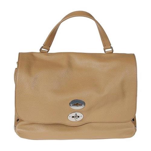 Studded Tote Bag voor dagelijks gebruik Zanellato , Beige , Dames