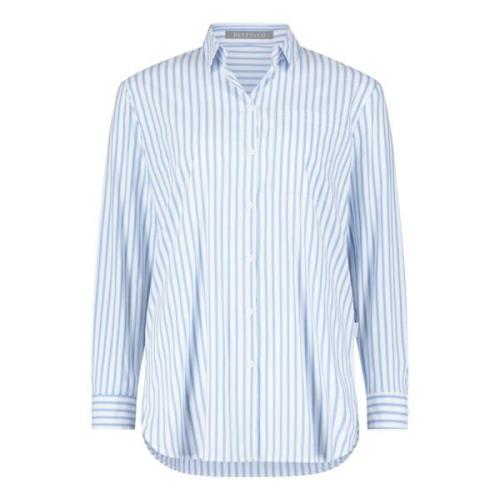 Gestreepte Lange Blouse Betty & Co , Blue , Dames