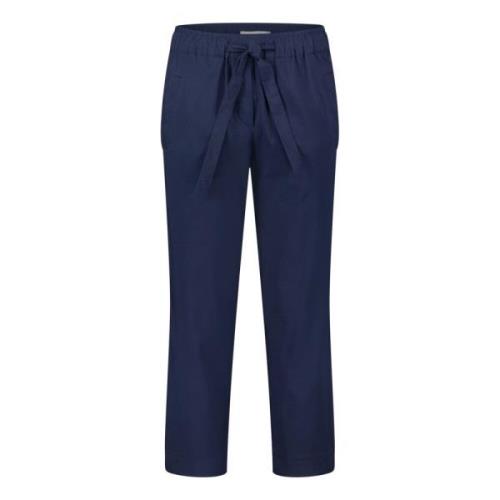 Casual elastische taille broek Betty & Co , Blue , Dames