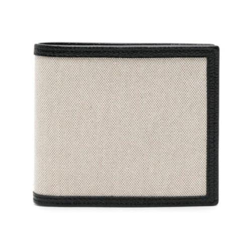 Klassieke Bifold Portemonnee Thom Browne , Beige , Heren