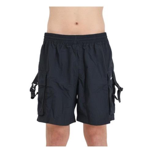 Cargo Beach Shorts Zwart Nike , Black , Heren
