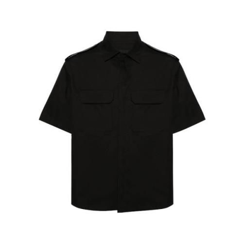 Zwarte Politie Shirt Korte Mouw Neil Barrett , Black , Heren