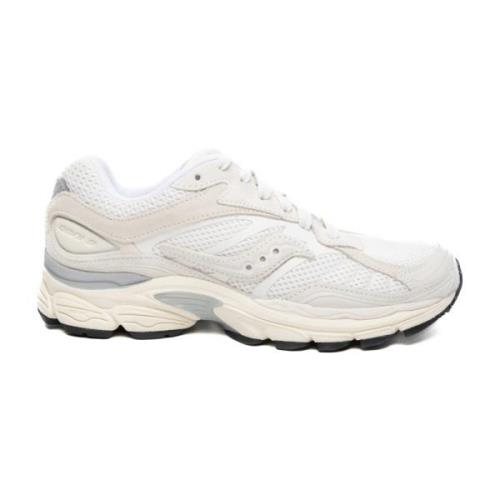 Witte Vetersneakers Mesh Beige Leer Saucony , White , Unisex