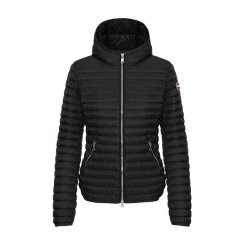 Zwarte Donsjas met Capuchon Colmar , Black , Dames