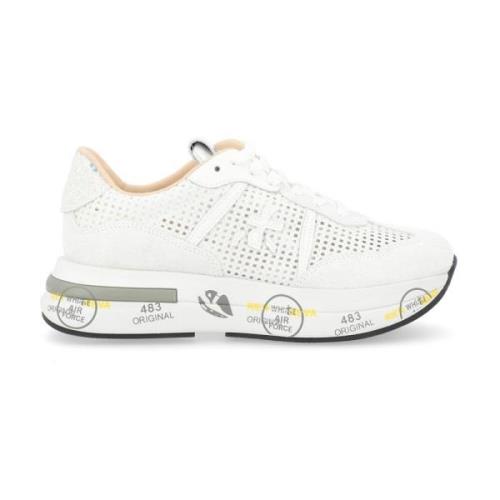 Witte Cassie sneakers van suède Premiata , White , Dames