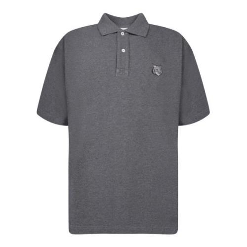 Grijze Polo Klassieke Kraag Maison Kitsuné , Gray , Heren