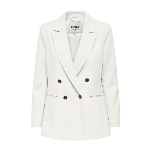 Life Long Sleeves Fit Blazer Vrouwen Only , White , Dames