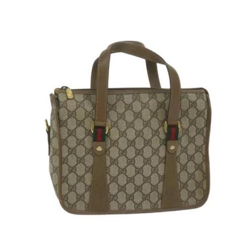 Pre-owned Canvas handbags Gucci Vintage , Beige , Dames