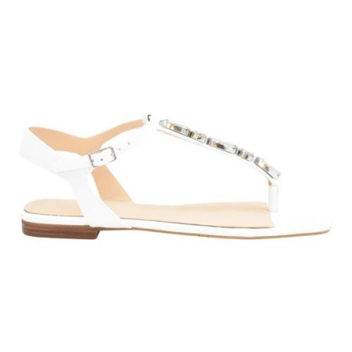 Witte Kant Platte Schoenen Ss22 Guess , White , Dames