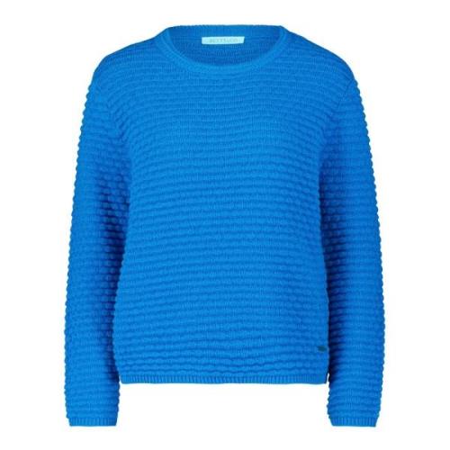 Gebreide trui met structuur Betty & Co , Blue , Dames