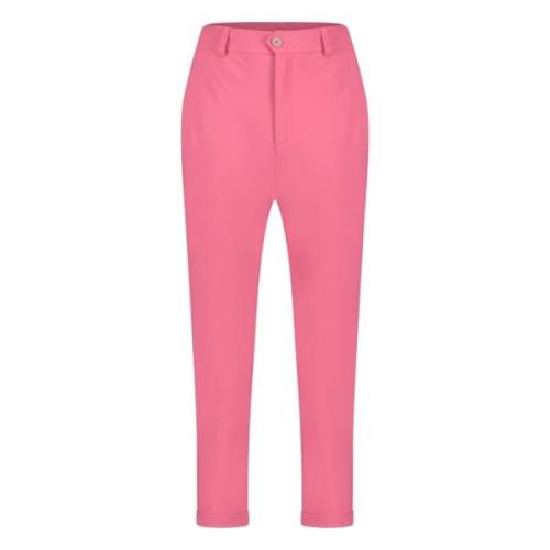 Roze Technische Jersey Cropped Broek Jane Lushka , Pink , Dames