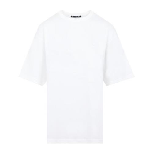 Oversize Wit T-Shirt Acne Studios , White , Heren