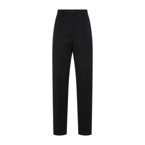 Zwarte Wollen Broek Prada , Black , Dames