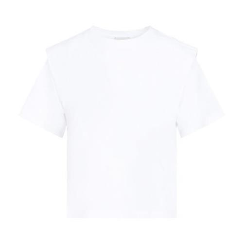 Wit Katoen Zelitos T-Shirt Isabel Marant , White , Dames