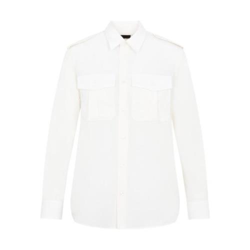Zijden Witte Shirt Aw23 Nili Lotan , White , Dames