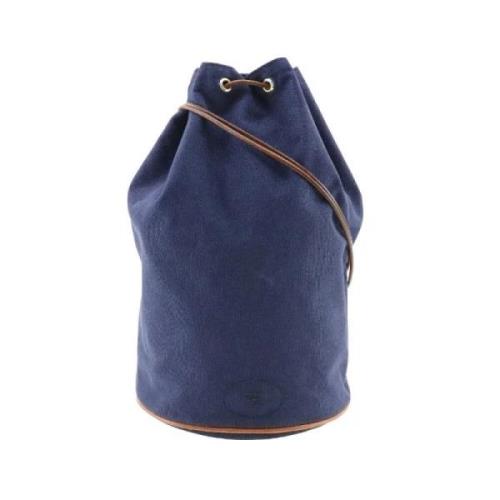 Pre-owned Cotton shoulder-bags Hermès Vintage , Blue , Dames