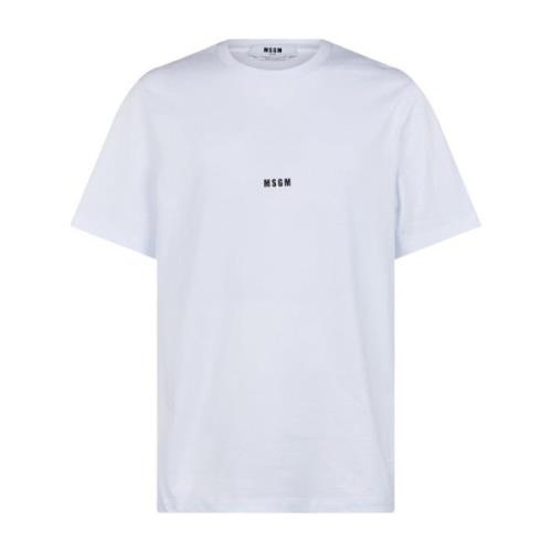 T-Shirts Msgm , White , Heren