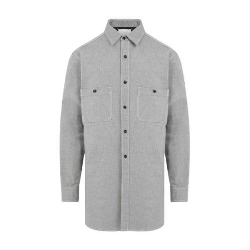 Kaviaar Grijs Katoenen Overhemd Maison Margiela , Gray , Heren