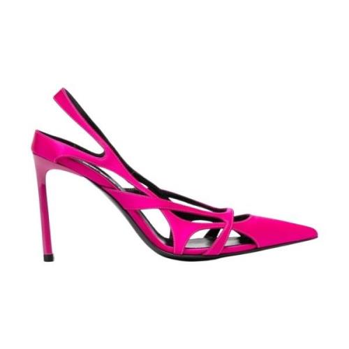 Magenta Stoffen Pumps Sergio Rossi , Pink , Dames