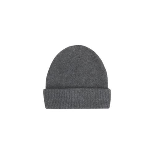 Gebreide Beanie Muts Samsøe Samsøe , Gray , Heren