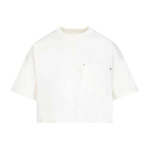 Witte Katoenen T-shirt Ss24 Bottega Veneta , White , Dames