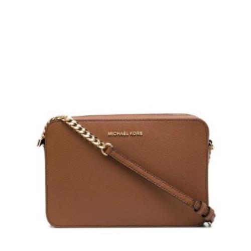 Bruine Jet Set Schoudertas Michael Kors , Brown , Dames