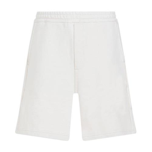 Witte katoenen Bermuda shorts Prada , White , Heren