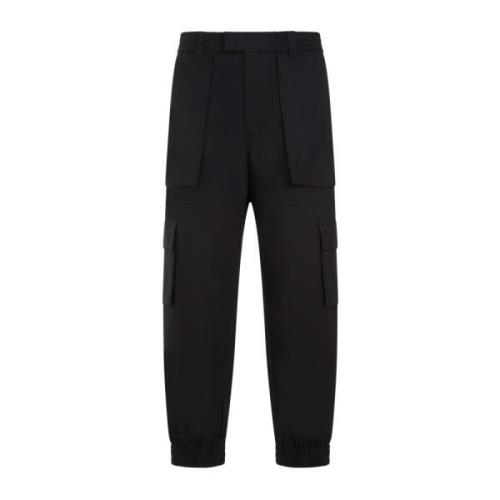 Zwarte Cargo Broek Aw23 Alexander McQueen , Black , Heren