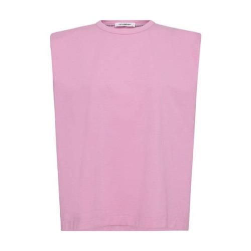 EduardaCC Mouwloze Tee Co'Couture , Pink , Dames