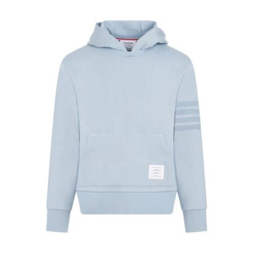 Blauwe Katoenen Crewneck Hoodie Sweater Thom Browne , Blue , Heren